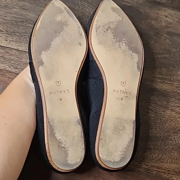 Rothy’s Bow Flats In Black Size 9 - Picture 6 of 9